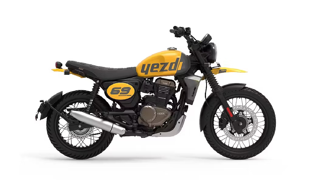 Yezdi Motorcycles Scrambler 350 Og Yellow