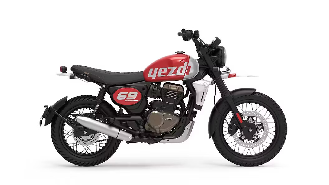 Yezdi Motorcycles Scrambler 350 Rogue Red